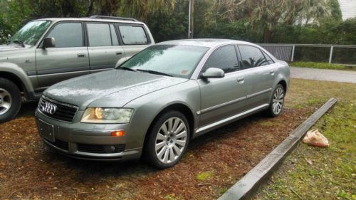 Audi a8l quattro silver with gray leather