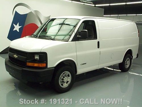 2005 chevy express g3500 cargo 6.0l v8 partition 34k mi texas direct auto