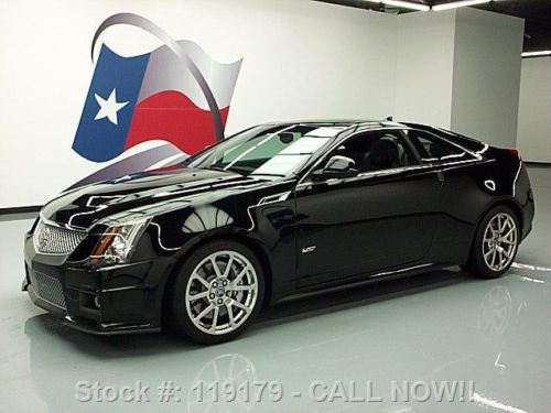 2011 cadillac cts-v coupe sunroof recaro seats nav 18k texas direct auto