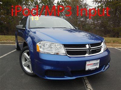 Dodge avenger se low miles 4 dr sedan automatic gasoline 2.4l i4 blue streak pea