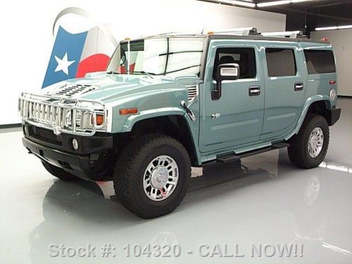 2007 hummer h2 lux 4x4 glacier blue ed. sunroof dvd 66k texas direct auto