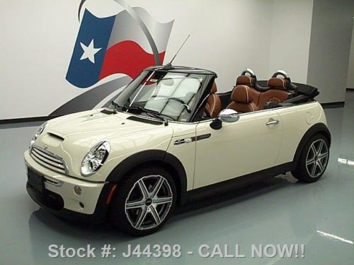 2007 mini cooper s sidewalk convertible jcw leather 24k texas direct auto