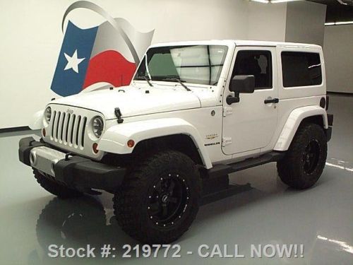 2012 jeep wrangler sahara 4x4 auto hardtop nav only 14k texas direct auto