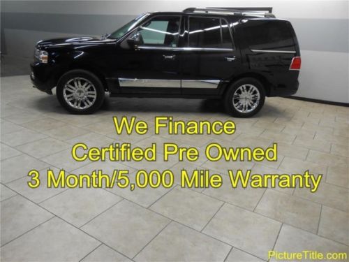 08 navigator elite gps navi tv dvd sunroof heat cool seats cpo we finance texas