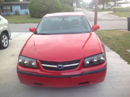 2004 red chevrolet impala