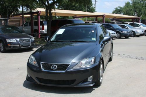 2008 lexus is250 sedan 4-door 2.5l clean gray black leather