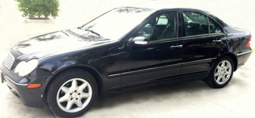 04 mercedes-benz c-class blk on blk