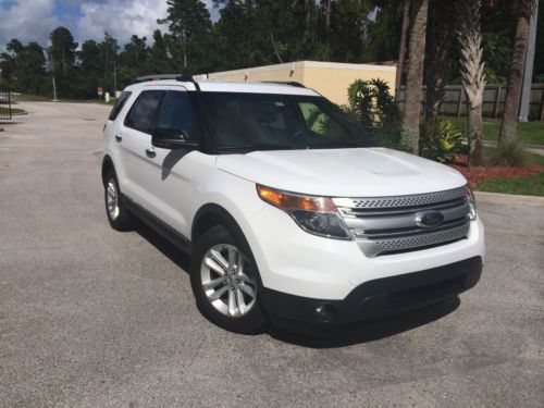 2013 ford explorer xlt sport 3.5l mint!! white 3rd row seats