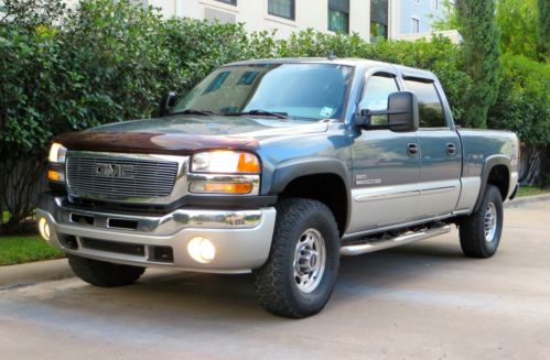 1- owner classic gmc 2500 4x4 6.6l lbz duramax slt heated lthr mint condition!