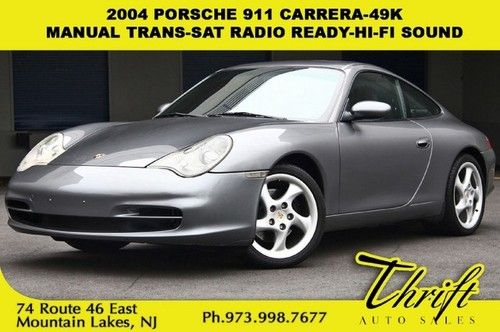 2004 porsche 911 carrera-49k-manual trans-sat radio ready-hi-fi sound