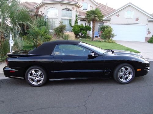 2002 pontiac firebird trans am ws6 triple black convertible