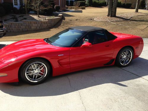 Chevrolet corvette convertible - torch red