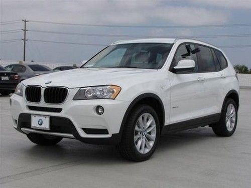 2013 x3 28i, alpine white, navigation, prem pkg, bmw 2.95% apr financing!