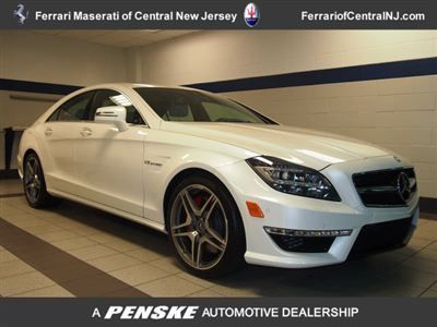 2013 mercedes benz cls 63 amg white low miles auto 5.5l bi-turbo clean carfax