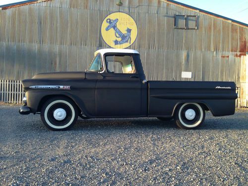 1959 chevy apache short bed fleetside rat rod/shop truck zero rust california
