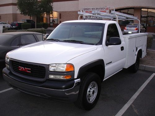 *** 2002 gmc sierra c2500 utility bed with alternative fuel option***