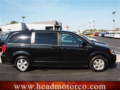 2012 dodge grand caravan crew low miles auto 3.6l v6 dohc 24v brilliant black