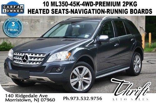 10 ml350-36k-4wd-premium 2pkg-heated seats-navigation-runnig boards