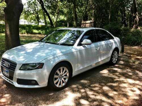 2009 audi a4 premium plus sedan 4-door 2.0l white with tan leather.  nice car!!!