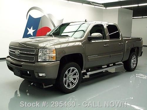 2012 chevy silverado ltz crew climate leather 20's 27k texas direct auto