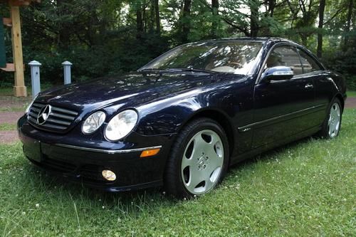 Mint 2003 mercedes cl600 rare capri blue only 34k orig mi svc history loaded wow