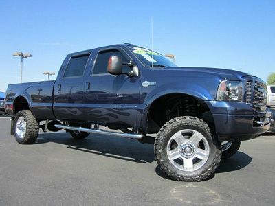 2005 ford harley davidson f-350 super duty crew cab diesel 4x4 lifted truck~nice