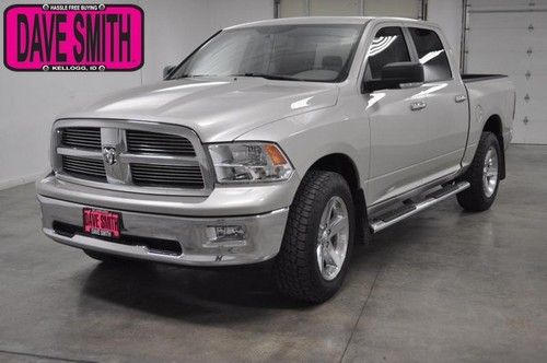 2009 silver 4wd crew short box 5.7l hemi auto cloth sunroof bedliner bluetooth!!