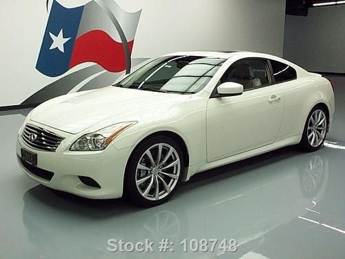 2008 infiniti g37 sport sunroof nav rear cam 19&#034; wheels texas direct auto