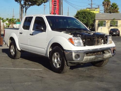 2008 nissan frontier se crew cab damaged salvage runs! extra clean! wont last!!