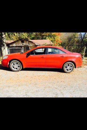 Red pontiac g6 se 4 door