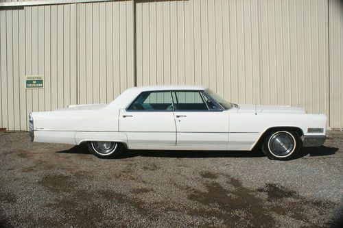 1966 cadillac deville sedan white good driver no reserve white wall survivor