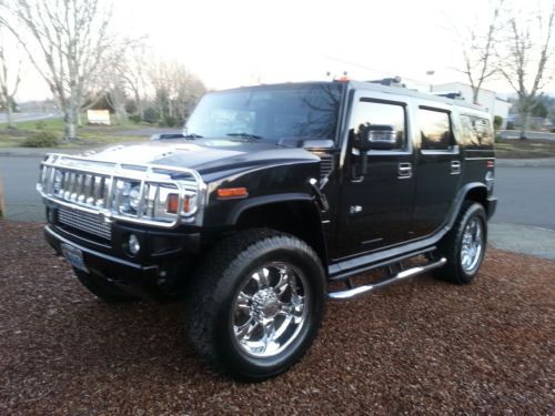 Hummer 2 black, dvd, in dash 6 disk changer, 22inch wheels, upgraded hid lights