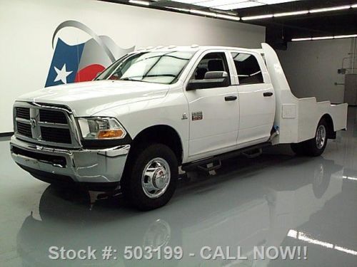 2011 dodge ram 3500 4x4 crew diesel flat-bed/hauler 63k texas direct auto