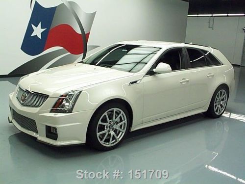 2011 cadillac ctsv wagon 6spd recaro vent seats nav 25k texas direct auto