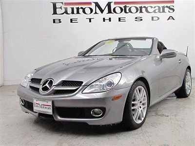 Palladium silver grey black leather slk350 10 slk230 grey convertible 8 roadster