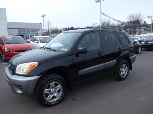 Black 4x4 suv rav4 2004 4cyl 2.4l automatic awd clean carfax