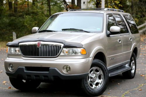 2000 lincoln navigator 4wd 4x4 third row seat 7 passenger low 71k miles carfax