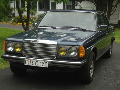 Very clean 1985 mercedes-benz 300d w123 eurobody manual windows, sunroof