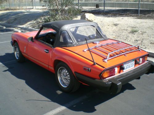 Classic convertible 1979 triumph spitfire 1500