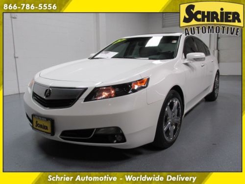 2012 acura tl sh awd tech package white navi bluetooth back up cam