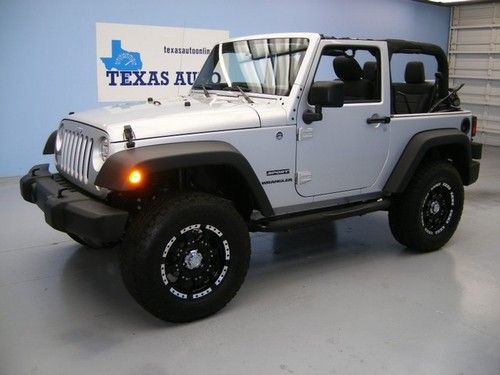 We finance!!!  2012 jeep wrangler sport 4x4 6-speed soft top lift kit 4k miles!!