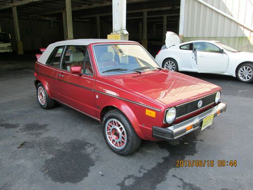 1986 volkswagen cabriolet wolfsburg special edition w/ 23,411 miles