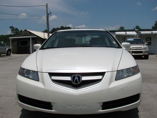 2006 acura tl base sedan 4-door 3.2l white navigation full option financing avai