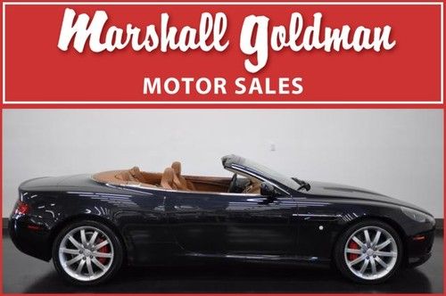 2005 aston martin db9 convertible midnight blue  saddle leather linn 7000 miles