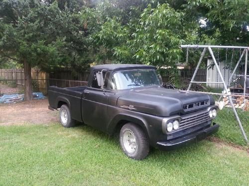 59 ford f100 black, all original