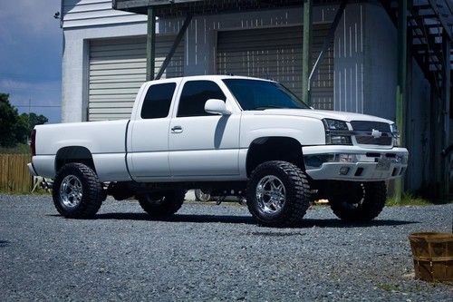 2004 chevrolet silverado 1500 lt z71 ext cab, leather, bose, lifted, weld wheels