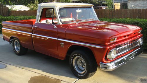 1964 chevy show truck with 327 chromed motor