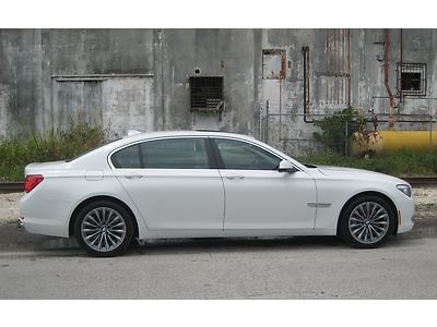 2012 bmw 7 series 4dr sedan 750li white/tan