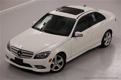 7-days *no reserve* '11 c300 4matic awd premium low mi carfax warranty best deal