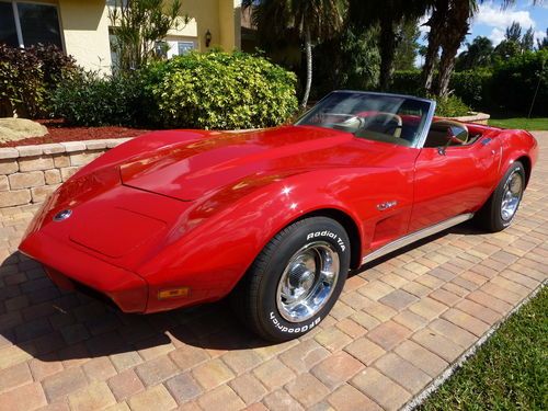 1974 chevrolet corvette convertible roadster low miles original